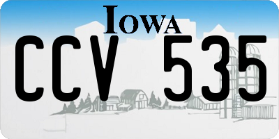 IA license plate CCV535