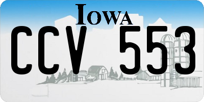 IA license plate CCV553