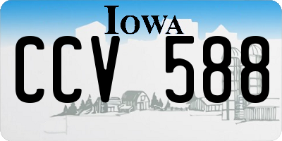 IA license plate CCV588