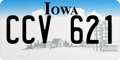 IA license plate CCV621