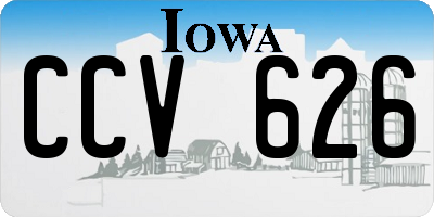 IA license plate CCV626