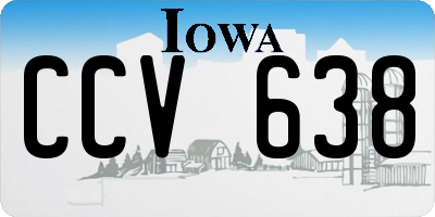 IA license plate CCV638
