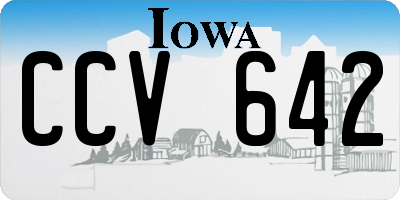IA license plate CCV642
