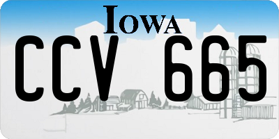 IA license plate CCV665