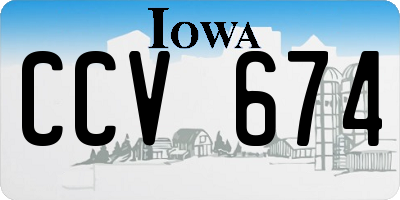 IA license plate CCV674