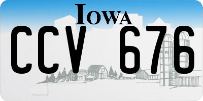IA license plate CCV676