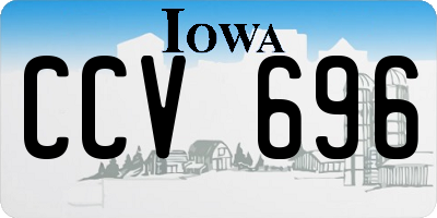 IA license plate CCV696