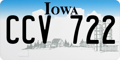 IA license plate CCV722
