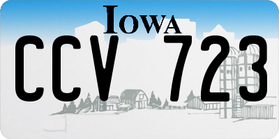 IA license plate CCV723