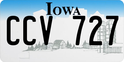 IA license plate CCV727