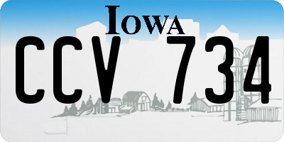 IA license plate CCV734