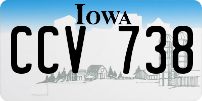 IA license plate CCV738