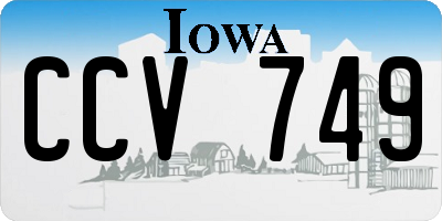 IA license plate CCV749