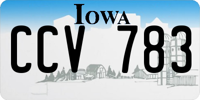 IA license plate CCV783