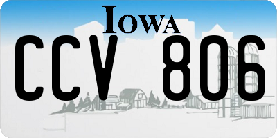 IA license plate CCV806