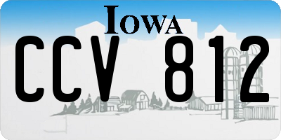 IA license plate CCV812