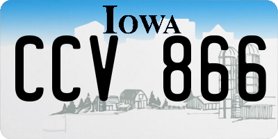 IA license plate CCV866