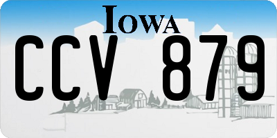 IA license plate CCV879