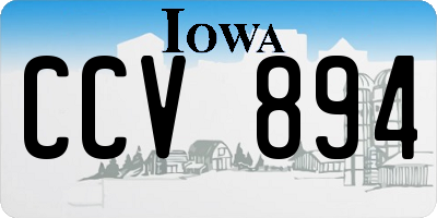 IA license plate CCV894