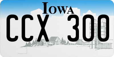 IA license plate CCX300