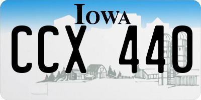 IA license plate CCX440