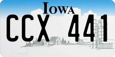 IA license plate CCX441