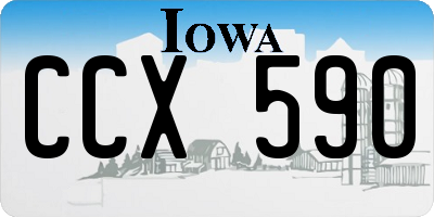 IA license plate CCX590