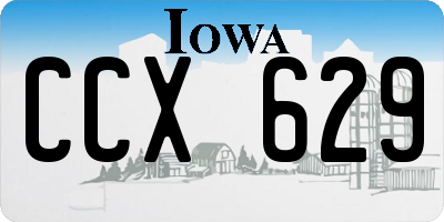 IA license plate CCX629