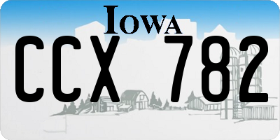 IA license plate CCX782