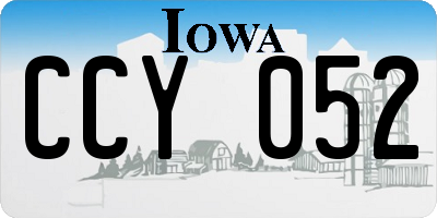 IA license plate CCY052