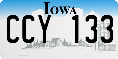 IA license plate CCY133