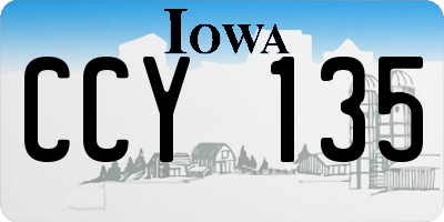 IA license plate CCY135