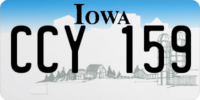 IA license plate CCY159
