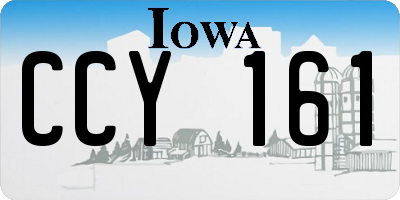 IA license plate CCY161
