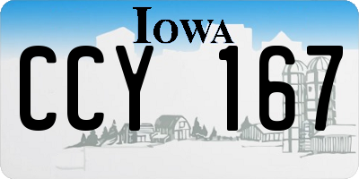 IA license plate CCY167