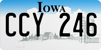 IA license plate CCY246