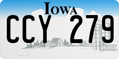IA license plate CCY279