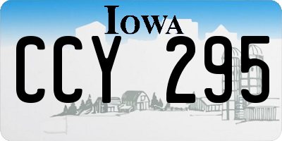 IA license plate CCY295