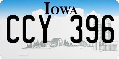 IA license plate CCY396