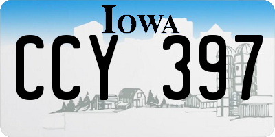 IA license plate CCY397