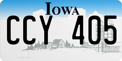 IA license plate CCY405