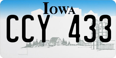 IA license plate CCY433