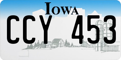 IA license plate CCY453
