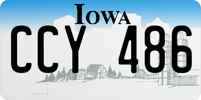 IA license plate CCY486