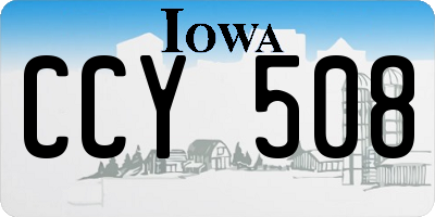 IA license plate CCY508
