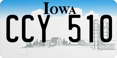 IA license plate CCY510