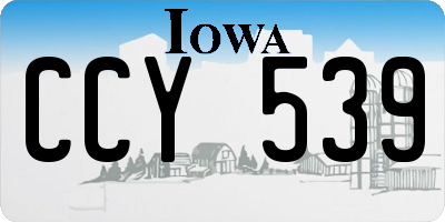 IA license plate CCY539