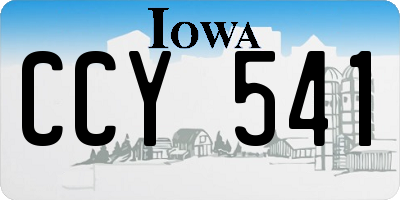 IA license plate CCY541