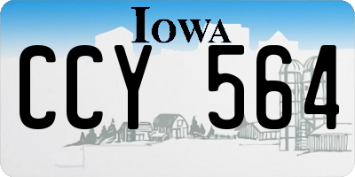 IA license plate CCY564