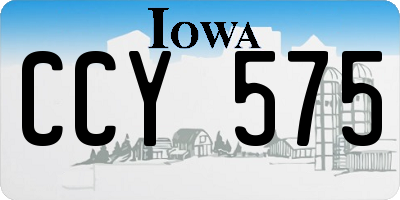 IA license plate CCY575